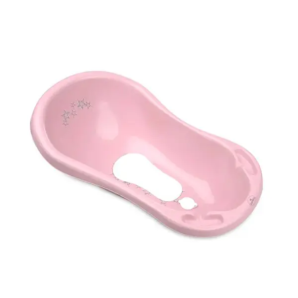 Cadita de baie cu scurgere Lorelli Classic Little Stars 84 cm Pink