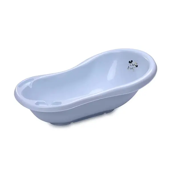 Cadita de baie cu scurgere Lorelli Disney 84 cm Mickey Love Light Blue
