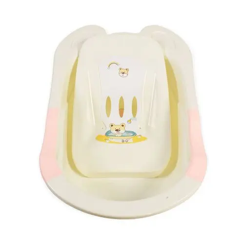 Cadita de baie cu suport Moni Starfish pink