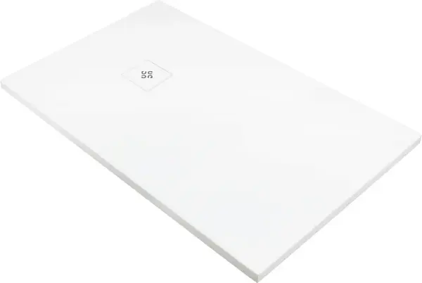 Cadita de dus dreptunghiulara, acril, slim, alb, 140x100x3.5 cm, Deante Silia