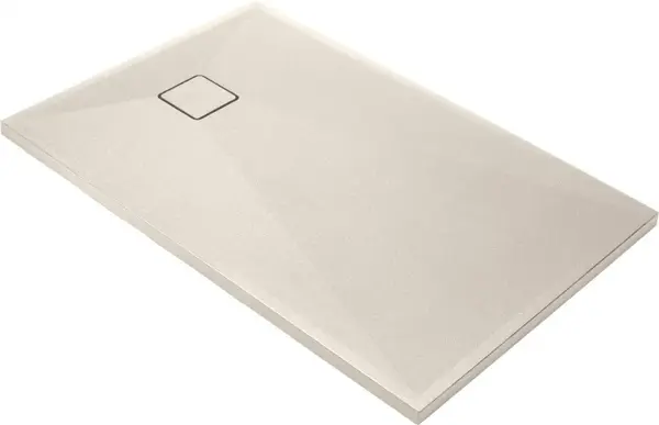 Cadita de dus dreptunghiulara, din granit, slim, bej, 90x70x3.6 cm, Deante Correo