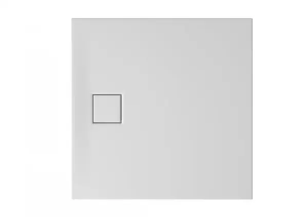 Cadita de dus patrata, acril, slim, alb mat, 90x90x4 cm, Cersanit Tako Slim
