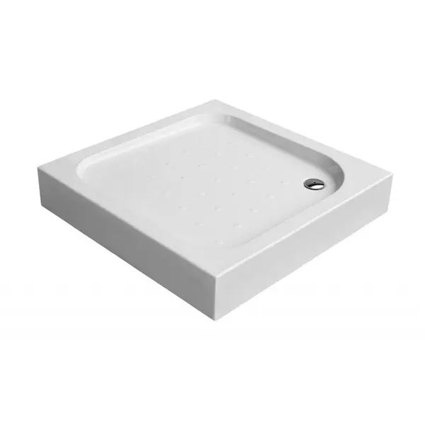 Cadita dus patrata 80x80 cm culoare alba Deante, Funkia