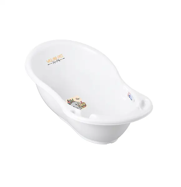 Cadita Tega baby cu senzor de temperatura 86 cm WildFree Elefant