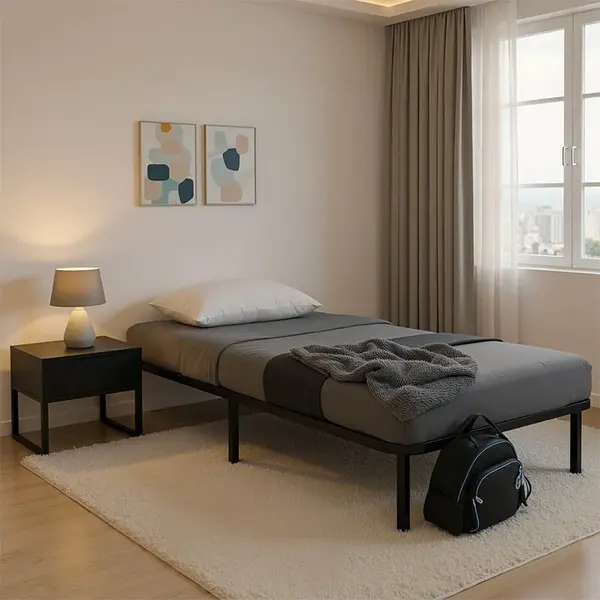 Cadru de pat Amaso Natural 90x190x28 cm