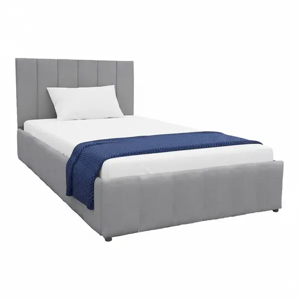 Cadru de pat cu somiera si deopzitare telescopica V1 Snuggle Gri 128x212x100 cm