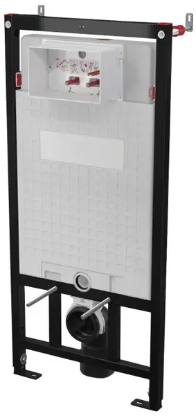 Cadru WC suspendat, montare A ngropata, negru, 51x117.6x12.5 cm , Deante
