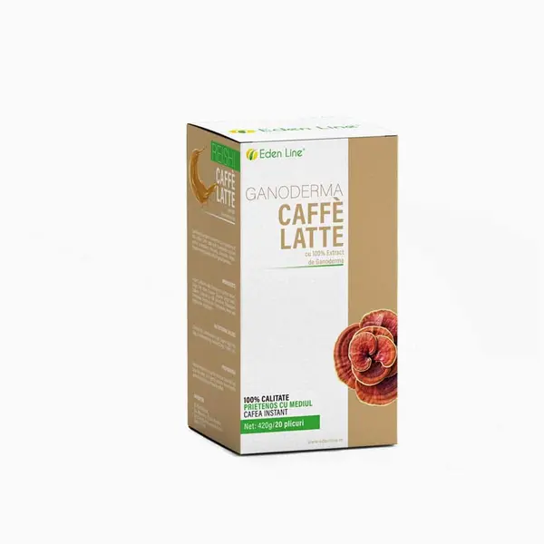 Cafea Ganoderma Latte - 20 plicuri, 1 Cutie 420g