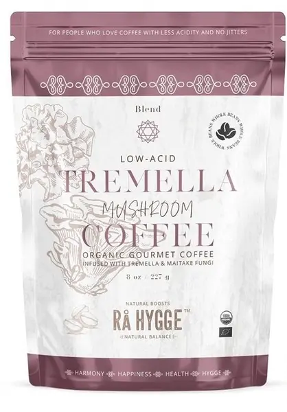 Cafea gourmet Arabica cu Tremella și Maitake, boabe, 227 g, Ra Hygge