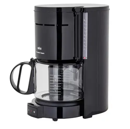 Cafetiera cu picurare Braun KF 47/1 Aromaster, 10 cesti, 1000 W, Oprire automata, Sistem OptiBrew (Negru)