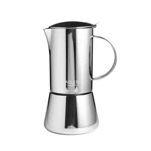 Cafetiera Moka Adler AD 4419, 0.35 l, 6 cesti (Inox)