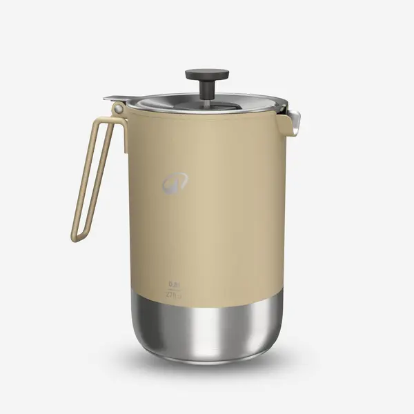 Cafetieră portabilă 3 în 1 de camping, fierbător și ceainic, 0,6l - 0,8l, inox.