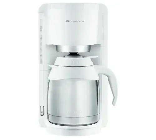 Cafetiera Rowenta Adagio CT 3811, 1.25 L, 10-15 cesti, Oprire automata, Anti picurare, Inox (Alb)