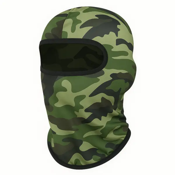 Cagula Camuflaj FIXATO, Unisex, Protectie UV, Material elastic, respirabil, Marime universala, Forest Green