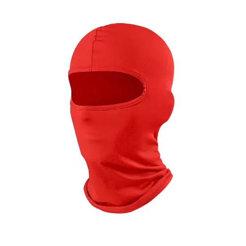 Cagula Moto FIXATO, Unisex, Protectie UV, Material elastic, respirabil, Marime universala, Rosie