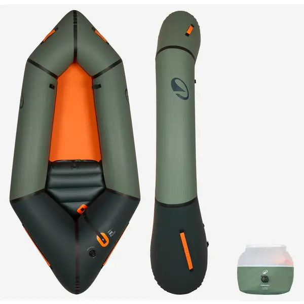 Caiac gonflabil Packraft 100 râu TPU PR100 1 loc