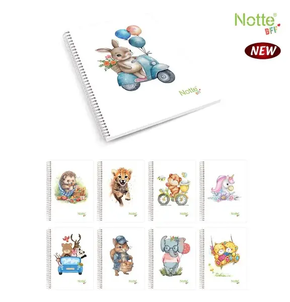 Caiet A4 80 file cu spira BFF Notte diverse modele Caiet A4 80 file cu spira BFF Notte diverse modele dictando
