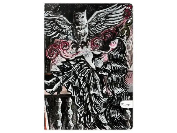 Caiet A4 dictando,ilustratie Iubirea neinteleasa, 48 file, 80 g mp