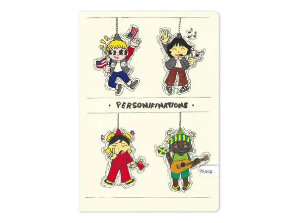 Caiet A5 dictando, ilustratie Personifi Nations,48 file, 80g