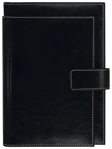 Caiet-agenda din piele Lemax Precision Novaskin - Negru, В5 Exclusive