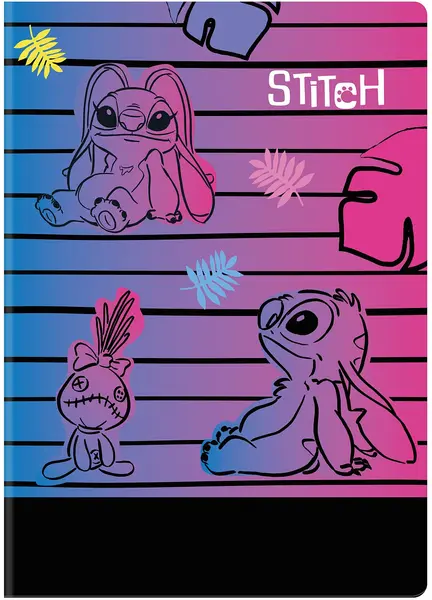 Caiet Cool Pack Disney - Stitch Purple, A4, 60 foi, pătrate mici