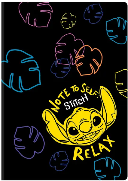 Caiet Cool Pack Disney - Stitch Relax, A4, 60 foi, rânduri largi