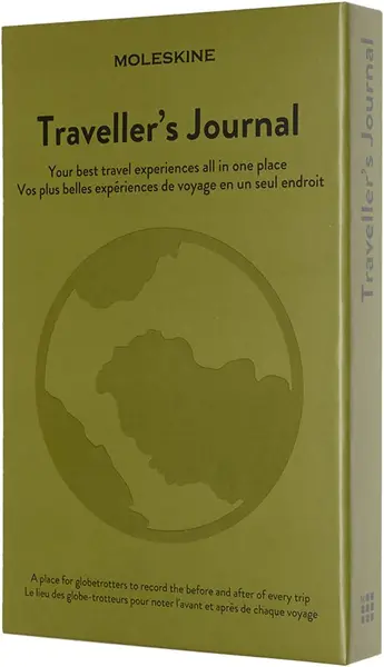 Caiet cu copertă tare Moleskine Passion - Pentru călători, verde