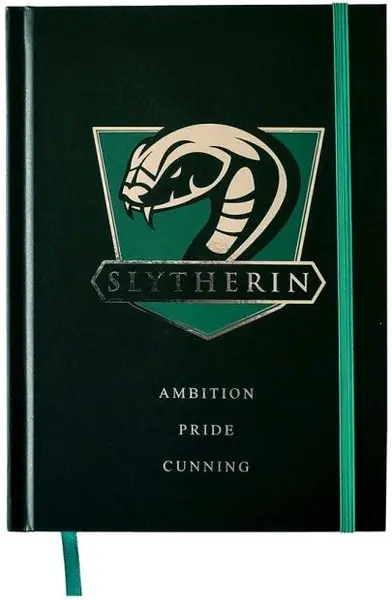 Caiet cu despărțitor de cărți CineReplicas Movies: Harry Potter - Slytherin, A5