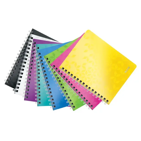 Caiet cu spira A5, Leitz WOW, coperta plastic, matematica