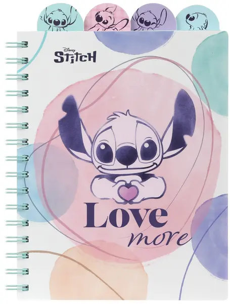 Caiet cu spirală Cool Pack Disney - Stitch 3, A5, 100 coli