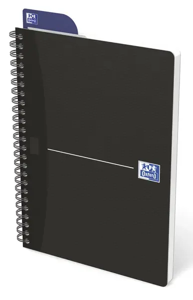 Caiet cu spirala OXFORD Office Essentials dictando, A5, 90 file-90g/mp, Scribzee, coperta carton