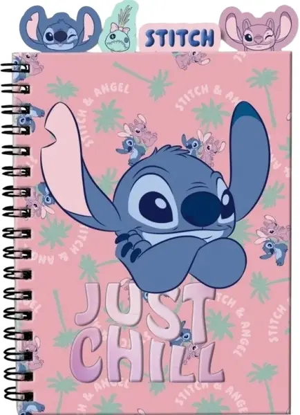 Caiet cu spirală Paso Stitch - Just Chill, A5, 96 foi