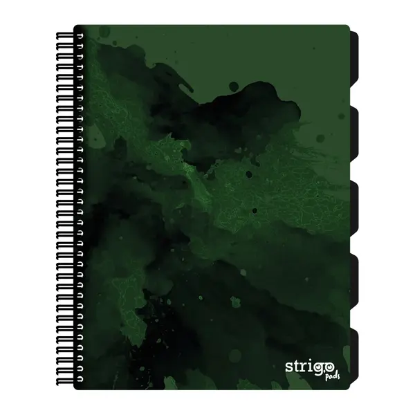 Caiet cu Spirala si Separatoare Strigo Pads Project Book Fusion A4, Matematica,