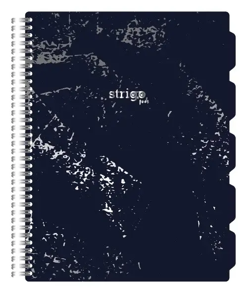 Caiet cu Spirala si Separatoare Strigo Pads Project Book Marmorat A4, Matematica