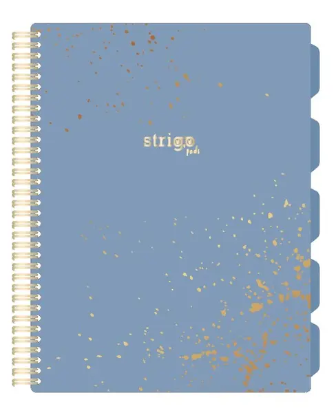 Caiet cu Spirala si Separatoare Strigo Pads Project Book Marmorat A4, Matematica