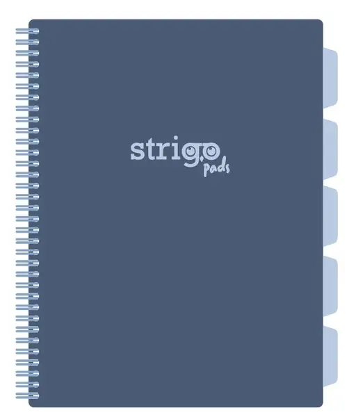 Caiet cu Spirala si Separatoare Strigo Pads Project Book Pastel A4, Matematica