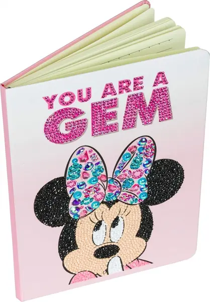 Caiet cu tapiserie cu diamante Craft Buddy - Minnie Mouse