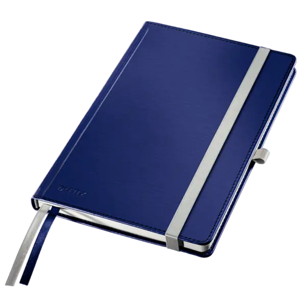 Caiet de birou Leitz Style A5 coperta dura 80 file dictando Caiet de birou Leitz Style A5 coperta dura 80 file dictando albastru-violet