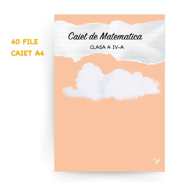 Caiet de Mate clasa a IV-a