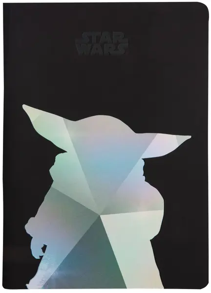 Caiet de notițe Cool Pack Black - Disney 100, Grogu, A5, rânduri largi, 60 foi