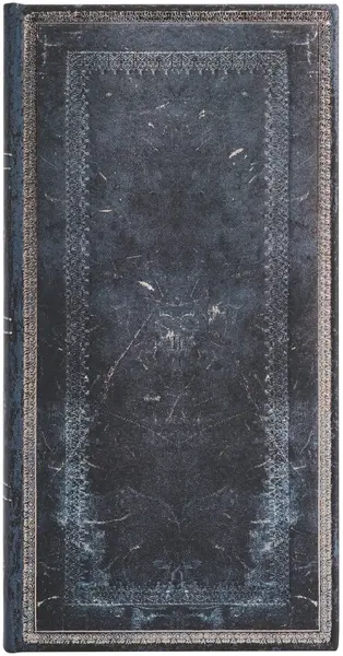 Caiet de notițe Paperblanks Old Leather - Inkblot, 9.5 x 18 cm, 88 foi