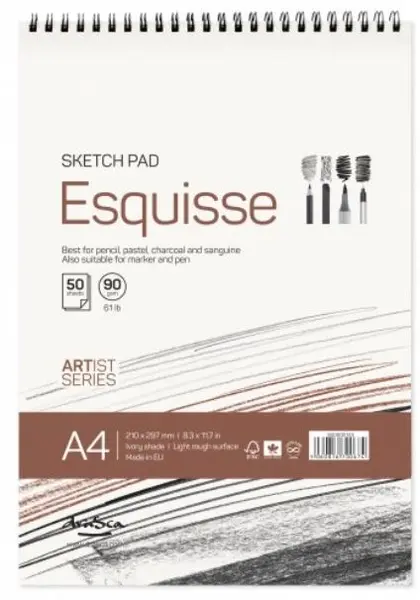 Caiet de schite Drasca - Esquisse sketch pad, 90g, 50 file, A4