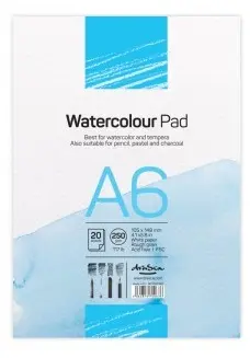 Caiet de schite Drasca - Watercolour pad, 250g, 20 file, A6