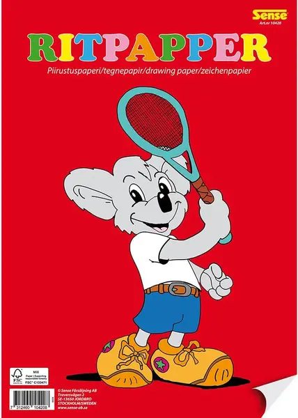 Caiet de schițe pentru desenat Sense - A4, 100 foi, sortiment