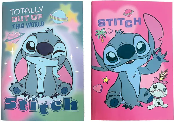 Caiet GIM Stitch - B5, 40 file, asortat
