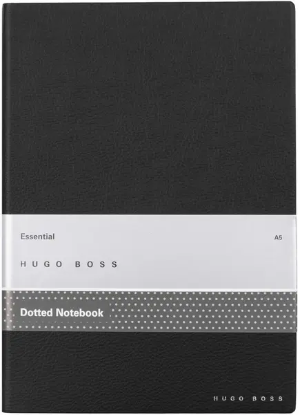 Caiet Hugo Boss Essential Storyline - A5, pagini punctate, negru