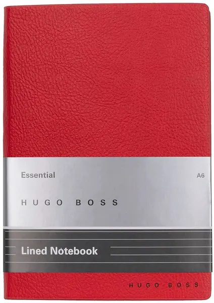 Caiet Hugo Boss Essential Storyline - A6, cu linii, roșu
