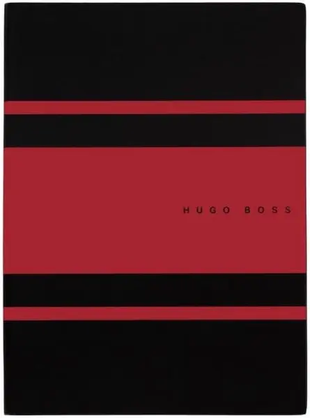 Caiet Hugo Boss Gear Matrix - A5, cu linii, roșu
