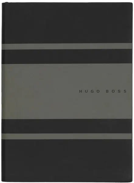 Caiet Hugo Boss Gear Matrix - A5, cu linii, verde închis