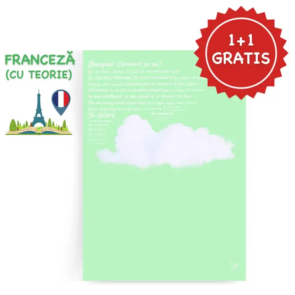 Caiet Izzie de Franceză A4 (cu Timpuri Verbale)